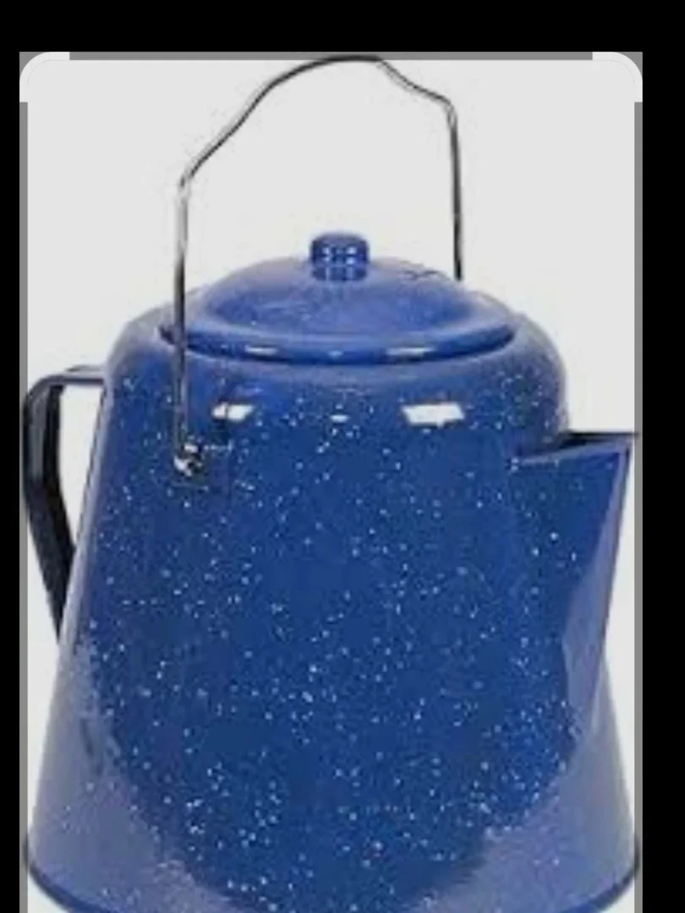 Stansport 20-Cup Enamel Coffee Pot - Navy Blue